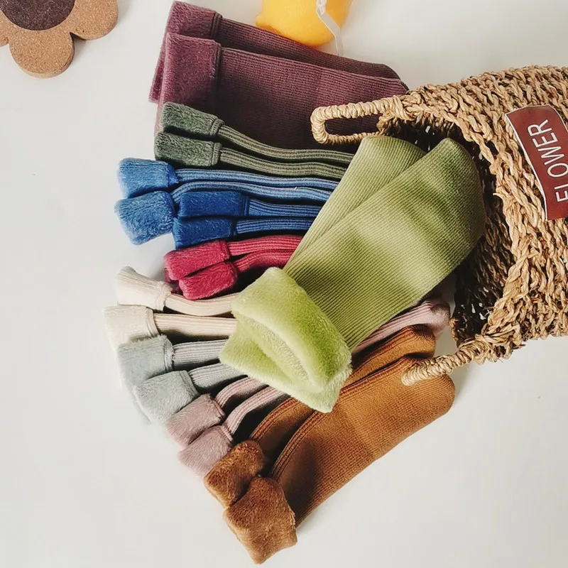 

3 Pairs/Lot Real Woolen Thick Baby Kids Socks Winter Soft Warm Socks for Children 3-12 Years Boys Girls Thermal Floor Socks