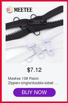Meetee 10 шт. 3#5# нейлоновая Смола молния один открытый Слайдер Молния Разъем ремонт аксессуар вставка коробка контактный фиксатор Замена Комплект