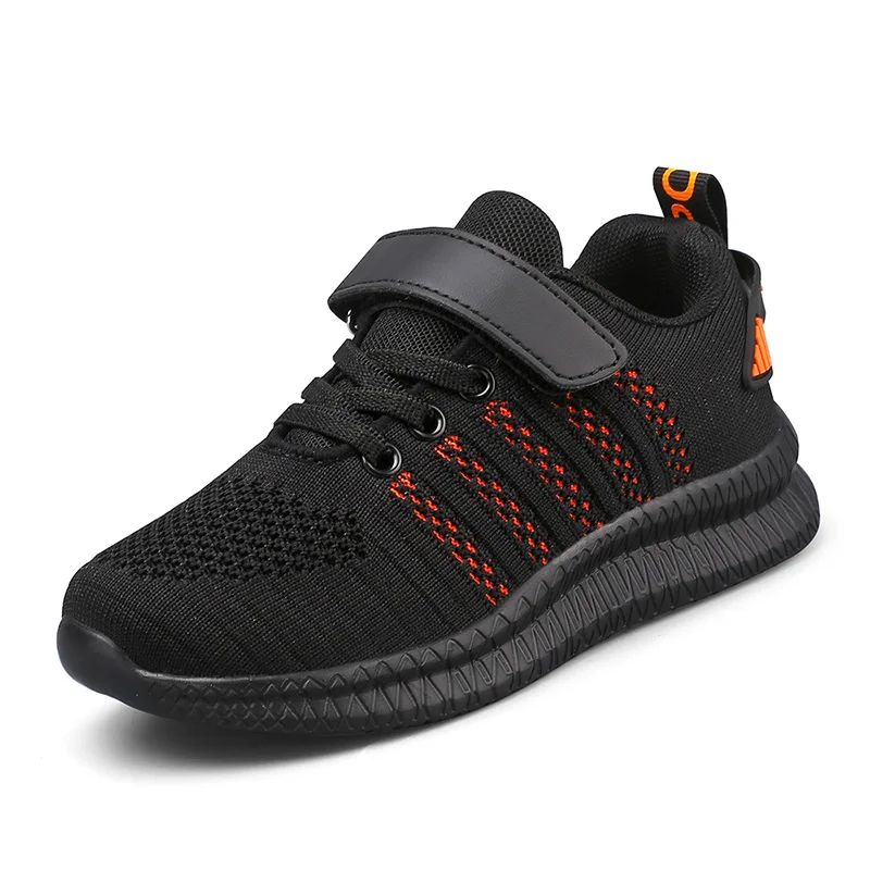 

Breathable Mesh Kids Running Shoes Boys Fashion Light Sport Sneakers Children School Walking Tenis Shoes for Girl Black Shoes