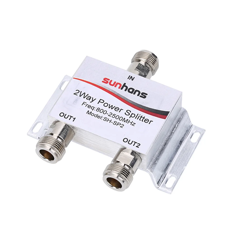 Sunhans 800 ~ 2500 МГц 1 2 Way RF разделитель мощности N гнездовой для GSM CDMA DCS 2G 3G 4G повторитель