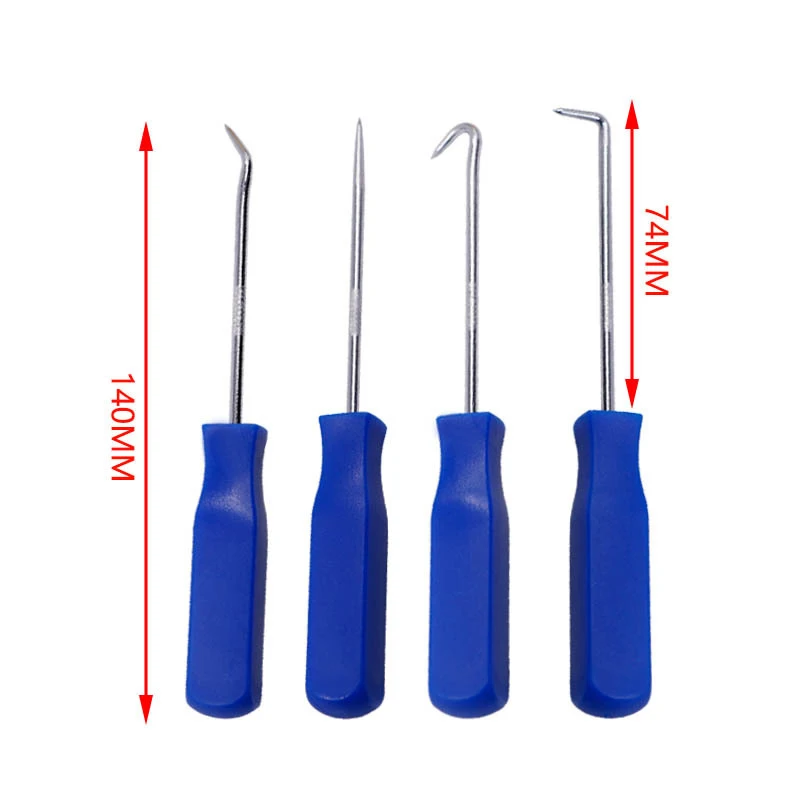

4pcs Car Sealing Ring Removal Tool Durable Plastic Steel Car Pick and Hook Set Professional Car Repair Tool