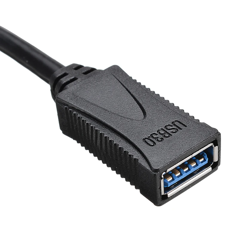 Mayitr 33 см USB 3 0 Удлинительный кабель черный адаптер Папа-мама удлинитель провод