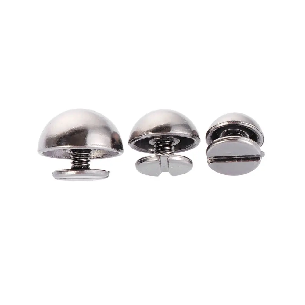 Luggage Craft Leather Clothes/Bag/Shoes Cloth Button Solid Nail Bolt Strap Rivets Mushroom Dome Round Head Screws |