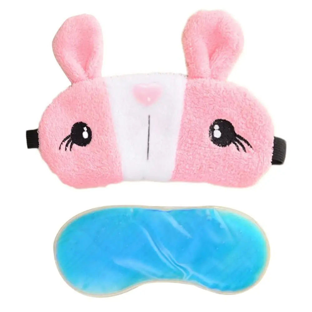 

HOT SALES!!! Cute Rabbit Mask Soft Nap Cover Blindfold Sleeping Shade Blinder Ice Eye Patch