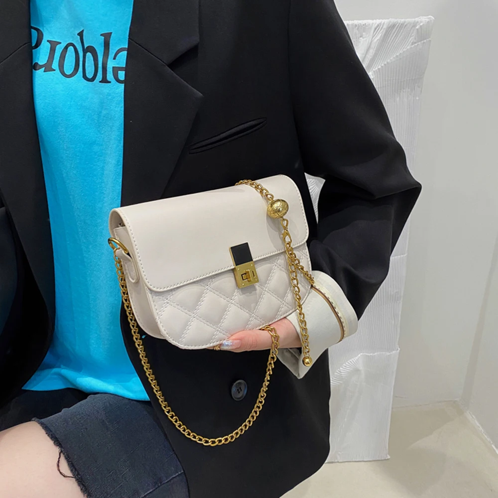 

Mini PU Leather Branded Crossbody Bags For Women Luxury Fashion Chain Travel Ladies Shoulder Bags Female Handbags And Purses
