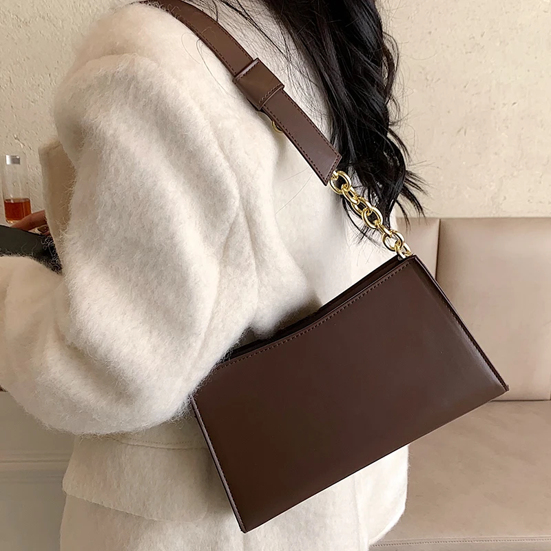 Высококачественные Женские Сумки из искусственной кожи на цепочке модные