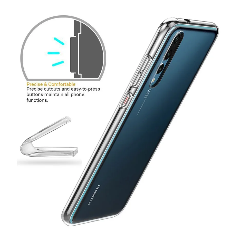 Для huawei P20 Lite чехол мягкий прозрачный TPU F для Honor 10 Nova 3 3i P Smart Plus Pro|Чехлы-накладки| |