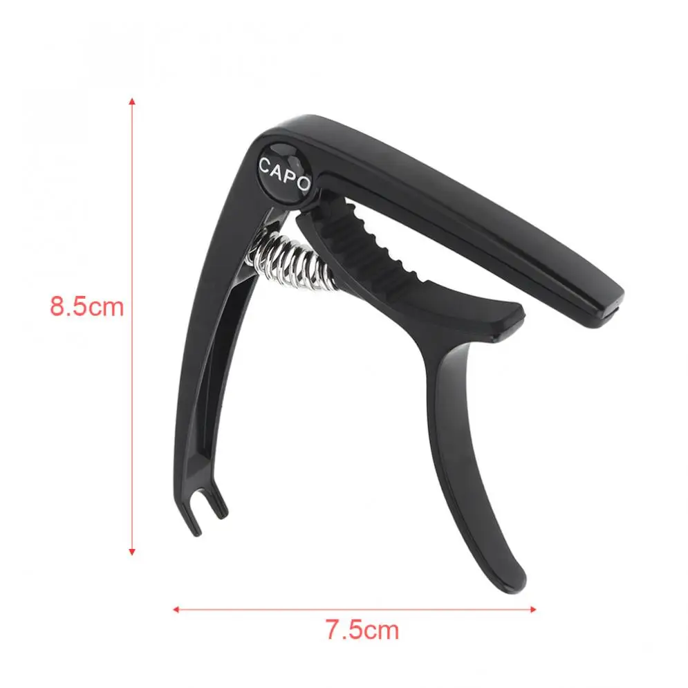 Гитара Capo из алюминиевого сплава Металлическая черная гитара с контактным