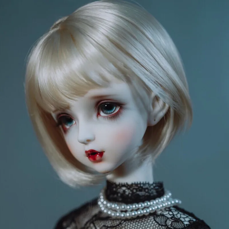 1/6 1/4 BJD/SD кукла парик с челкой короткие волосы куклы аксессуары волнистые Bobo стиль