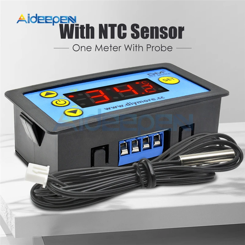 DC 12 V/24 V AC 110-220V W3231 светодиодный одинарный/двойной Дисплей цифровой Температура Управление; термостат Управление с NTC Сенсор зонд