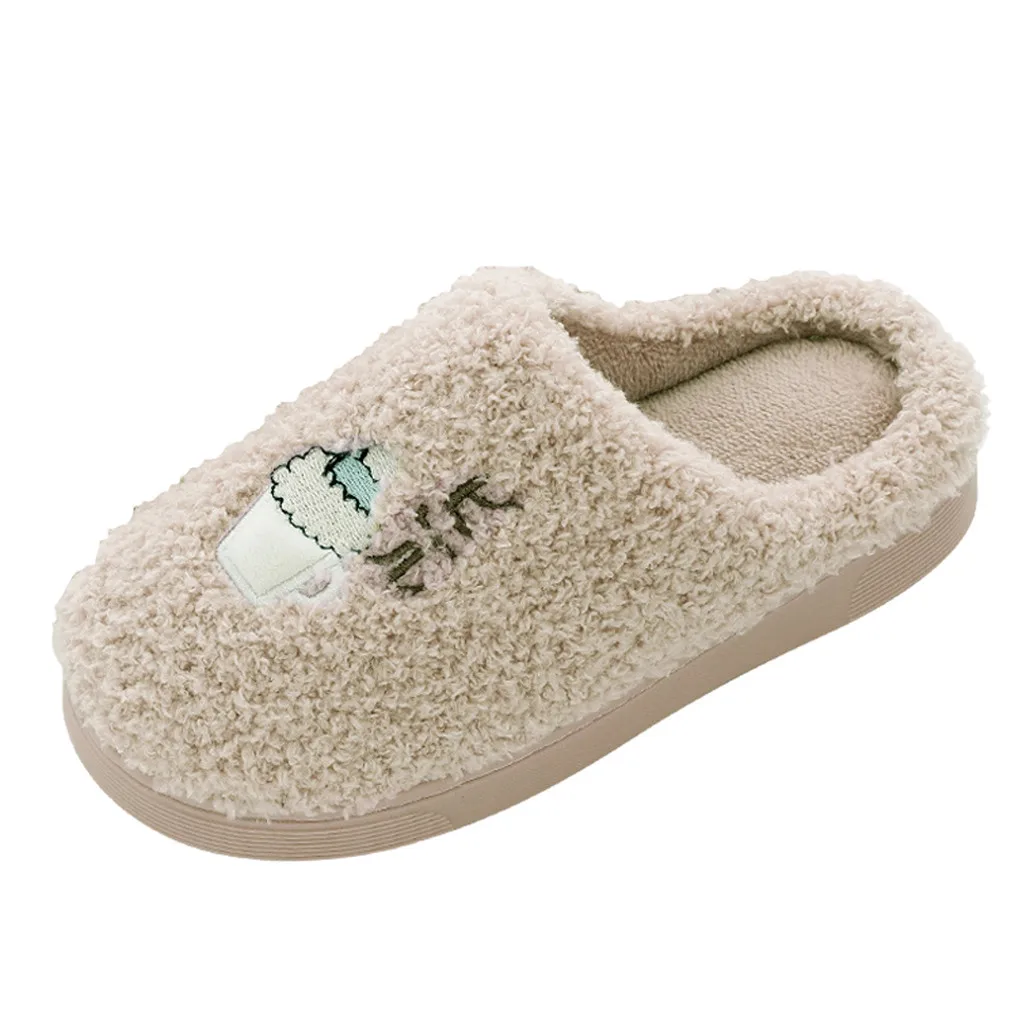 Домашние тапочки для детей ясельного возраста теплые домашние с мультяшным