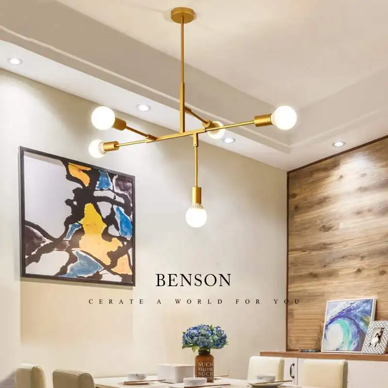 

Post Modern Concise A Living Room Lamp Personality Originality Restaurant Bar Counter Bedroom Minimalist Branch A Chandelier