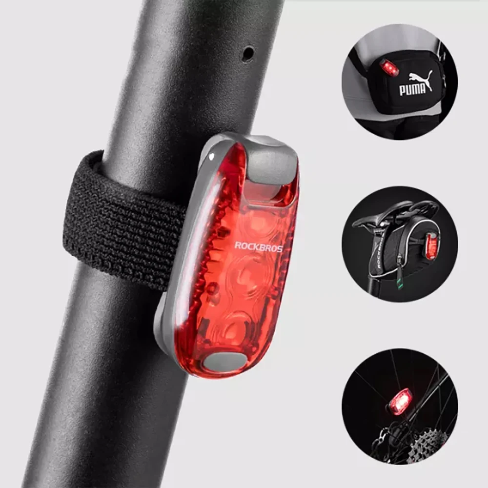 Велосипедный задний фонарь ROCKBROS светодиодный для горного и шоссейного