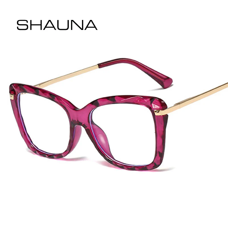 Весенняя оправа для очков SHAUNA с защитой от синего спектра UV400 TR90|Мужские очки