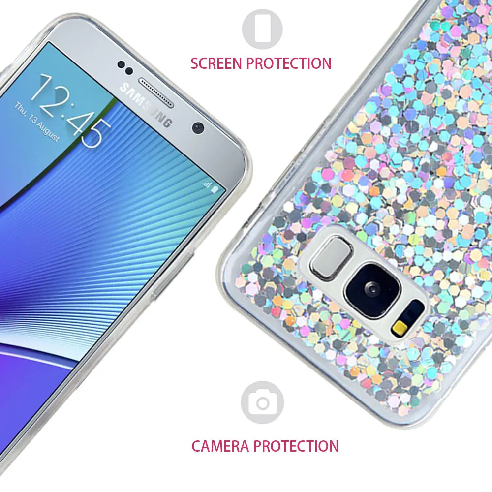 L-FADNUT милый блестящий чехол для Samsung Galaxy S20 Ultra 5G S10 S10e S7 edge S8 S9 Plus стильный |
