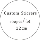 Бирки-наклейки на свадьбу или крещение по индивидуальному заказу, 12 см100 шт.