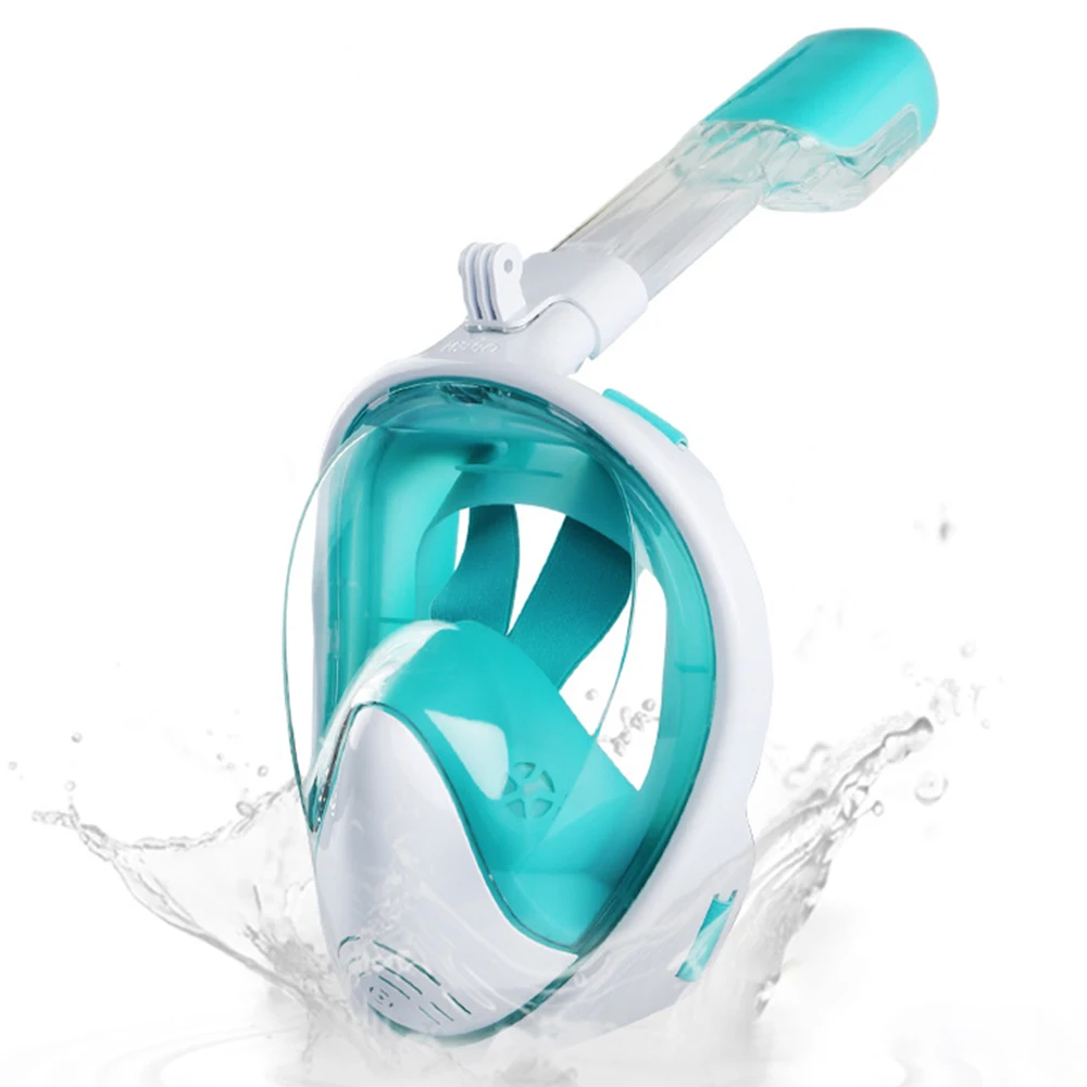 

Маска для подводного плавания на все лицо для взрослых, незапотевающие дыхательные трубки для сноркелинга, профессиональные очки, оборудов...