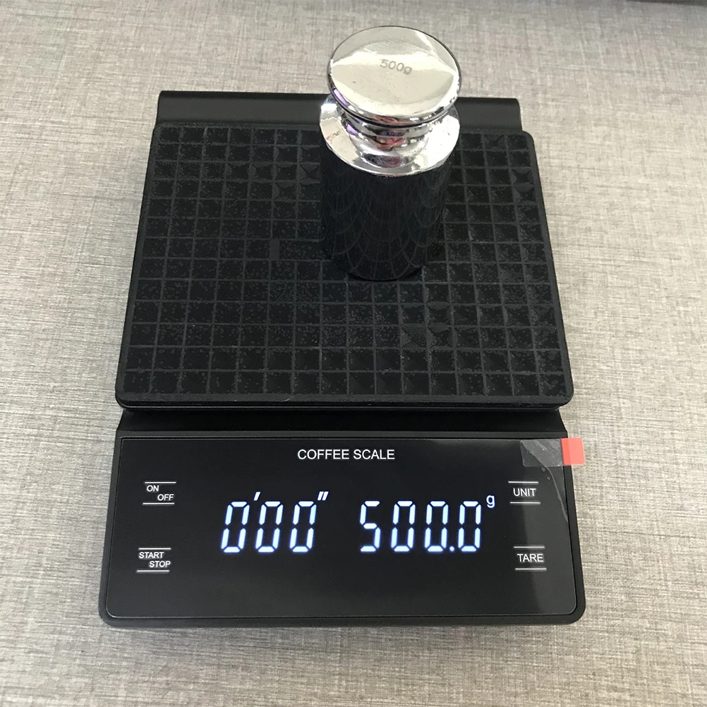 

3kg/0.1g Electronic Coffee Scale with Timer High Accuracy Digital Kitchen Scale Timer Coffee Weight Balance without Battery