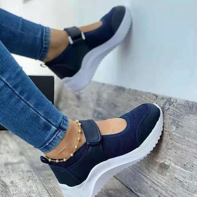 

Women Shoes Platform Sandals Solid Mesh Cut Out Women's Shoes Casual New Fashion Plus Size Thick Bottom Ladies Sneakers