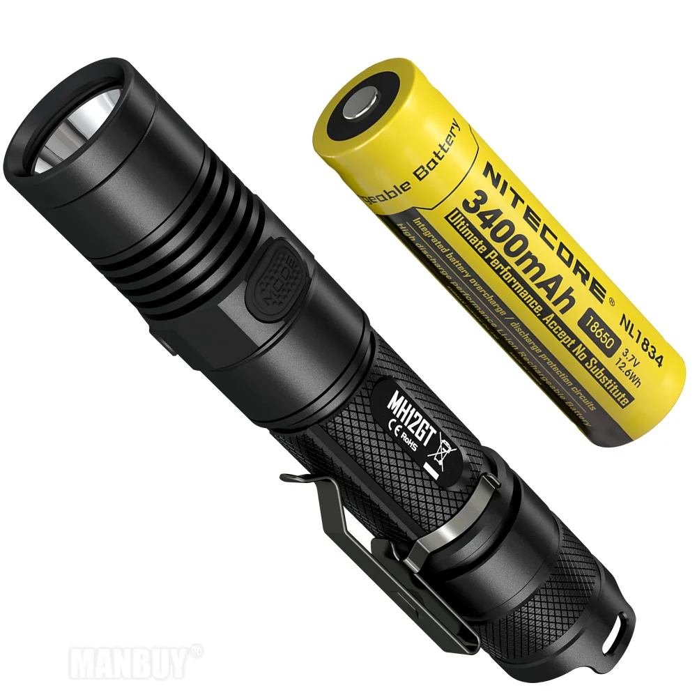 Скидка 20% на NITECORE 1000LM MH12GT XP L HI V3 светодиодный USB Перезаряжаемый Фонарик