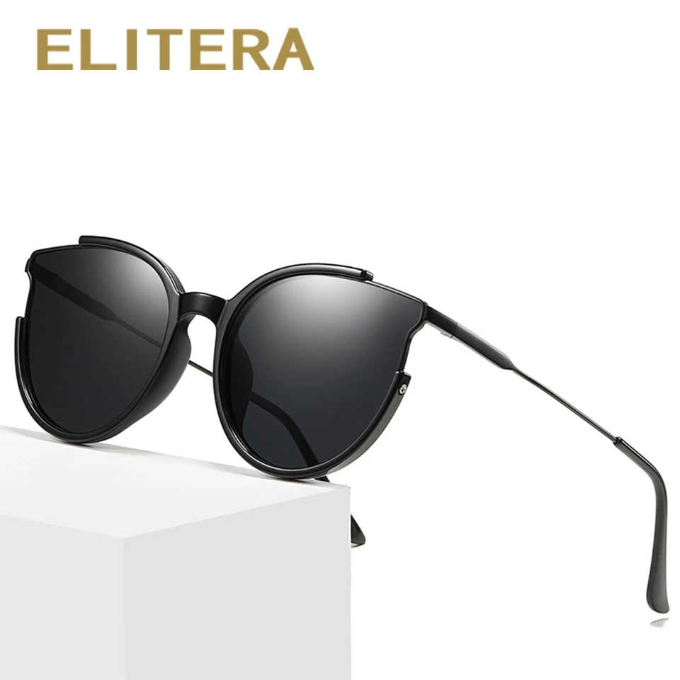 ELITERA фирменный дизайн поляризованные в форме кошачего Глаза Солнцезащитные очки