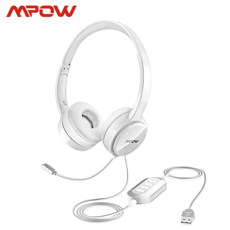 Mpow BH125 USB/3 5 мм разъем проводные наушники с микрофоном для Mac Skype колл центра
