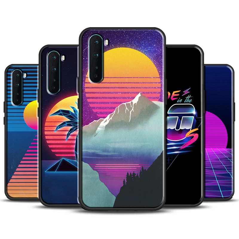 

Neon Retrowave 80s Vintage Art Case For OnePlus 10 9 Pro Nord2 9R OPPO A5 A9 A31 A53 A15 A1K Realme GT Neo 2 8i 9i 8 Pro