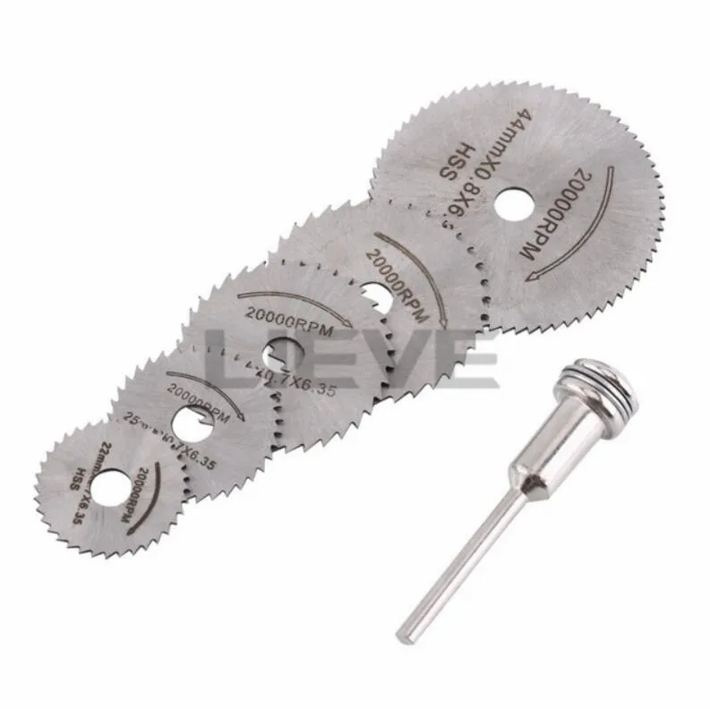 7 шт./компл. мини Высокоскоростная стальная пила паутина круговое роторное