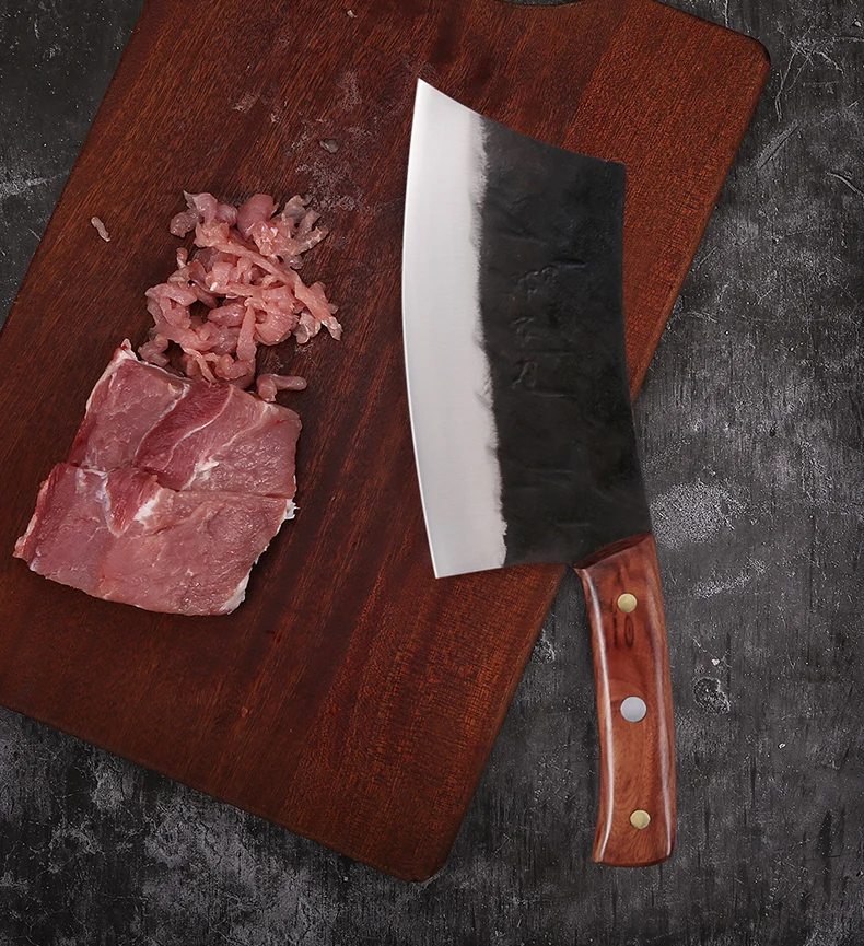 DENGJIA КИТАЙСКИЙ ручной работы кухонный нож из углеродной стали овощные ножи и мясник нож для нарезки тонкая ручка ручной работы