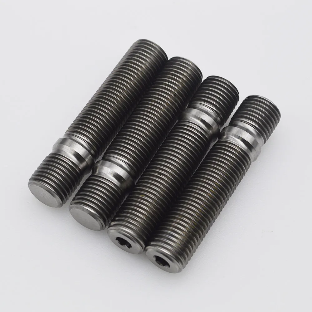 Серебряная высокопроизводительная титановая колесная шпилька Gr5 для гоночного