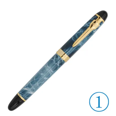 450 blue marble Jinhao G перо металлическое модифицированное Caneta каллиграфия круглый корпус цветок корпус английская перьевая ручка канцелярские принадлежности заменитель dip Ручка 450/599 - Цвет: 450 blue marble