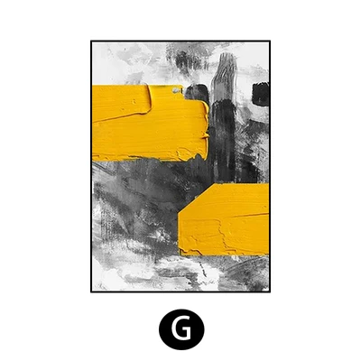 

Hand painted oil painting three dimensional abstract black and white orange decorative painting porch background wall frameless