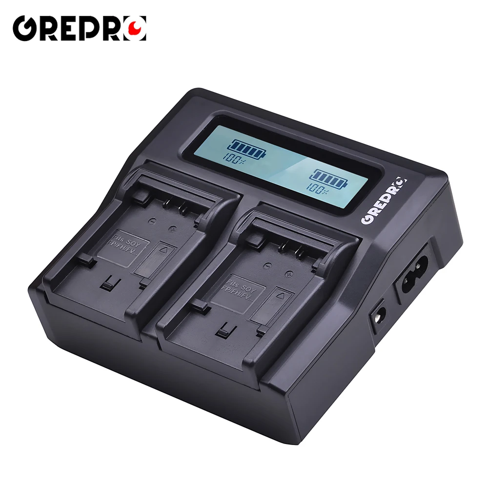 Rapid LCD Dual Battery Charger for Sony NP-FV100 NP FV100 FV50 FV70 FH100 FH70 FH50 FH60 FP50 FP90 CX700E PJ50E 30E 10E