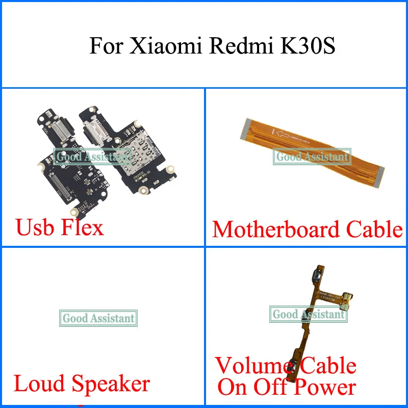 Гибкий Usb кабель для материнской платы Xiaomi Redmi K30S M2007J3SC громкий динамик ВКЛ./ВЫКЛ.