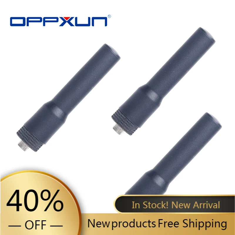 

OPPXUN 1pcs SMA-F Female Antenna VHF UHF Dual Band For Baofeng UV5R BF-888S For Kenwood For Retevis Walkie-Talkie