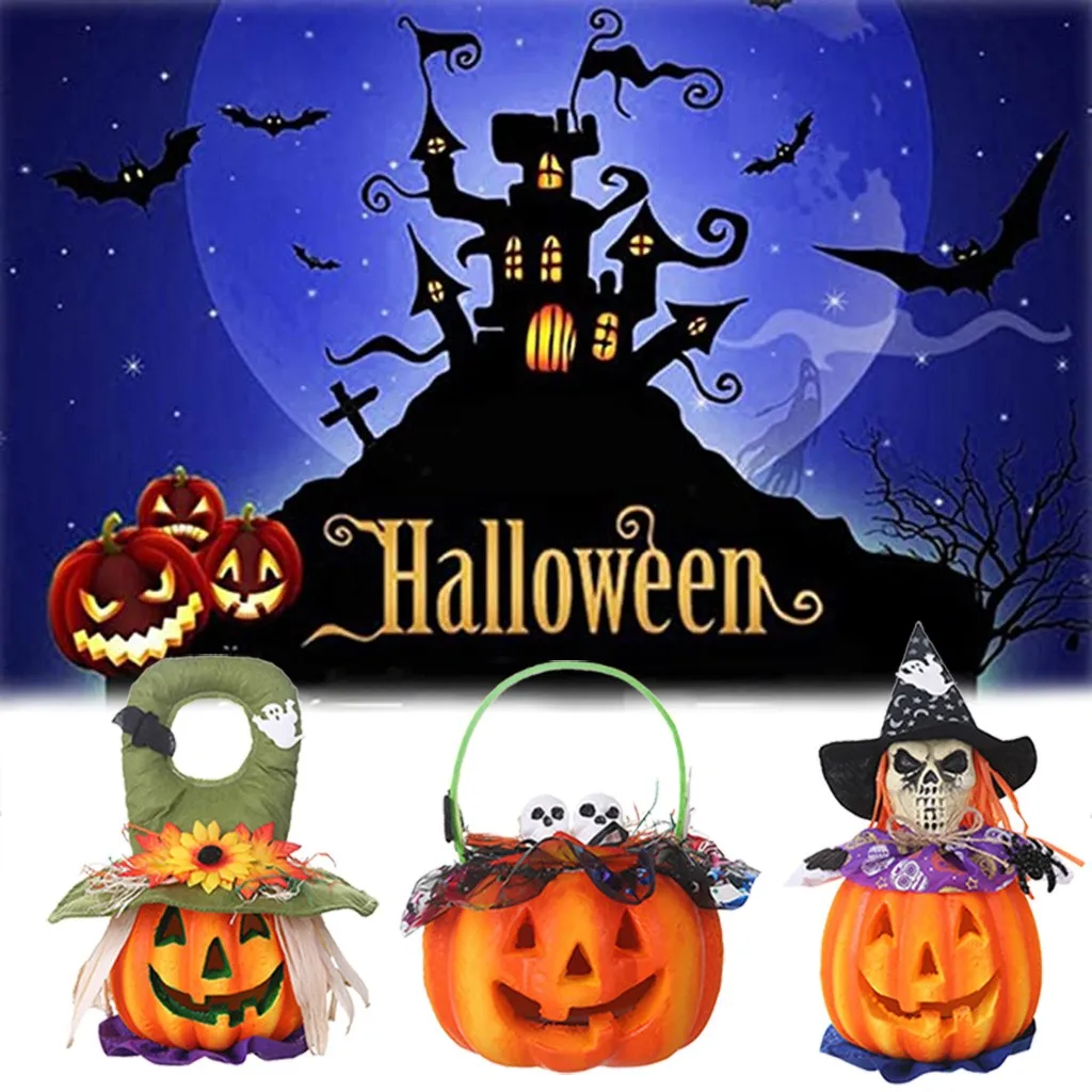 Светлые тыквы на Хэллоуин зернистость тыква дом с привидениями портативные