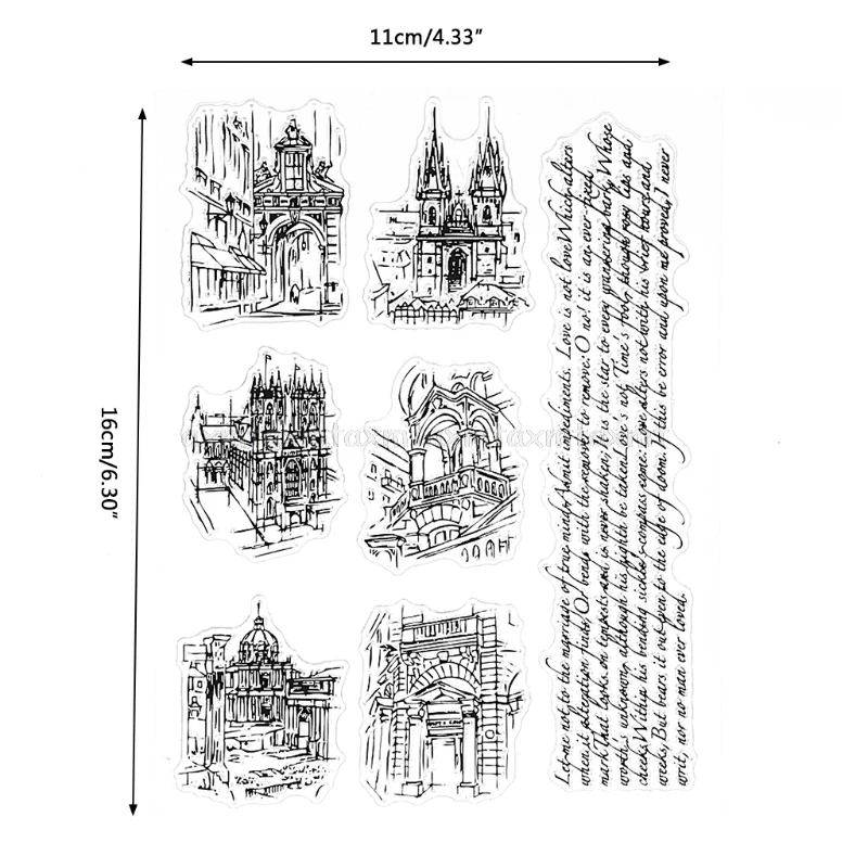 

Transparent Stencils Silicone Stencils for Painting Office Supply Stencils for Diy Scrapbooking School Stationery O28 19