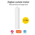 Электрический моторизованный двигатель для штор Tuya Smart Zigbee, таймер для штор с дистанционным управлением через приложение Alexa Google Home, Голосовое управление для умного дома