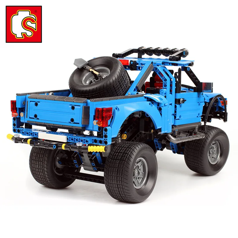 

New Classic HighTech Ford mustang F-150 Raptor Pickup truck fit technic car building blocks bricks kid gift toy car set