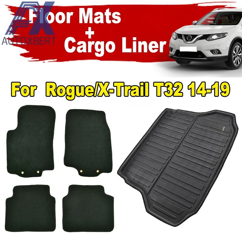 Коврики для Nissan Rogue X Trail Xtrail T32 2014 2019 коврик заднего багажника поднос коврика 2015 2016