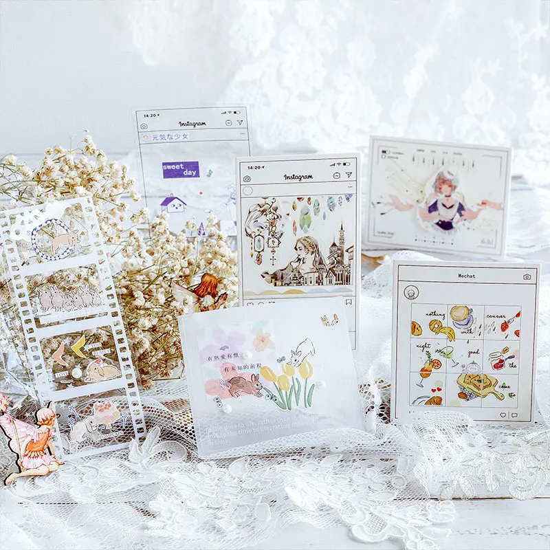 15-24 шт./упак. полые кружева цветок липкий блокнот для заметок дневник