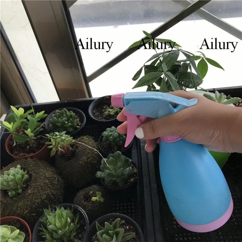 

Candy color 500ml hand-pressing plastic small watering can, essential for indoor potted plants, gardening tools, sprayer