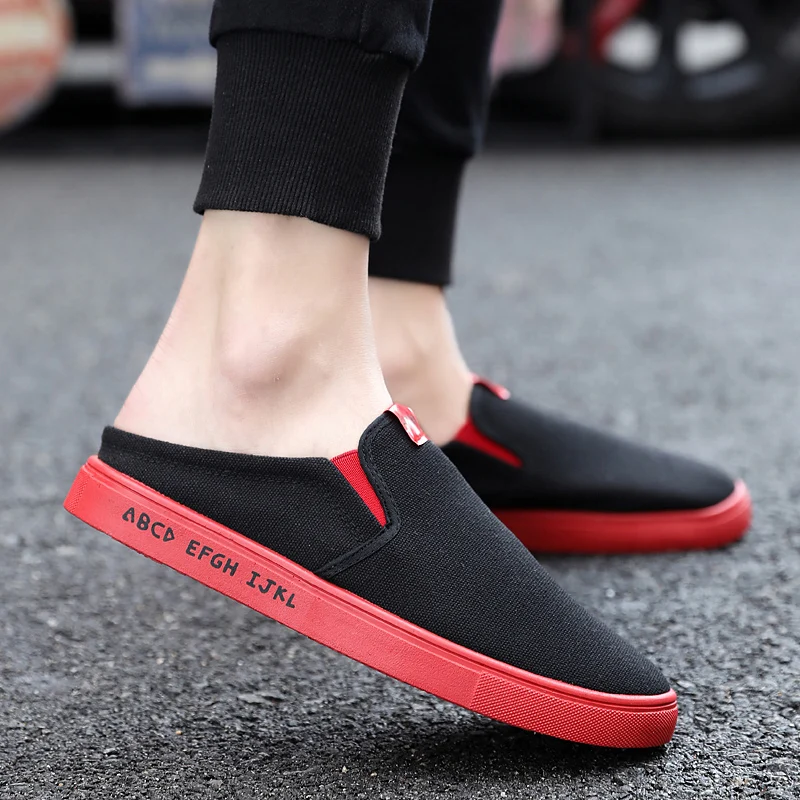 

Мужские тканевые туфли для ленивых, легкие шлепанцы для ленивых, несколькие цвета, доступные размеры 39-44, мебель, тапки для ванной комнаты, н...