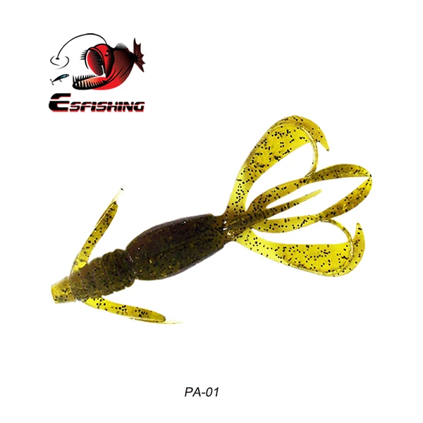 Рыболовные приманки Esfishing, мягкие большие силиконовые приманки Pesca Crazy Flapper, 11 см, 11,5 г, 5 шт., воблеры для ловли карпа для рыбалки - Цвет: PA01
