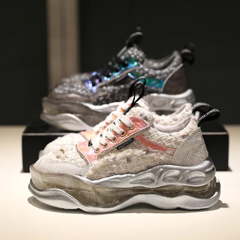 Новинка 2020 года Европейская обувь на рифленой подошве Женская Осенняя для отдыха