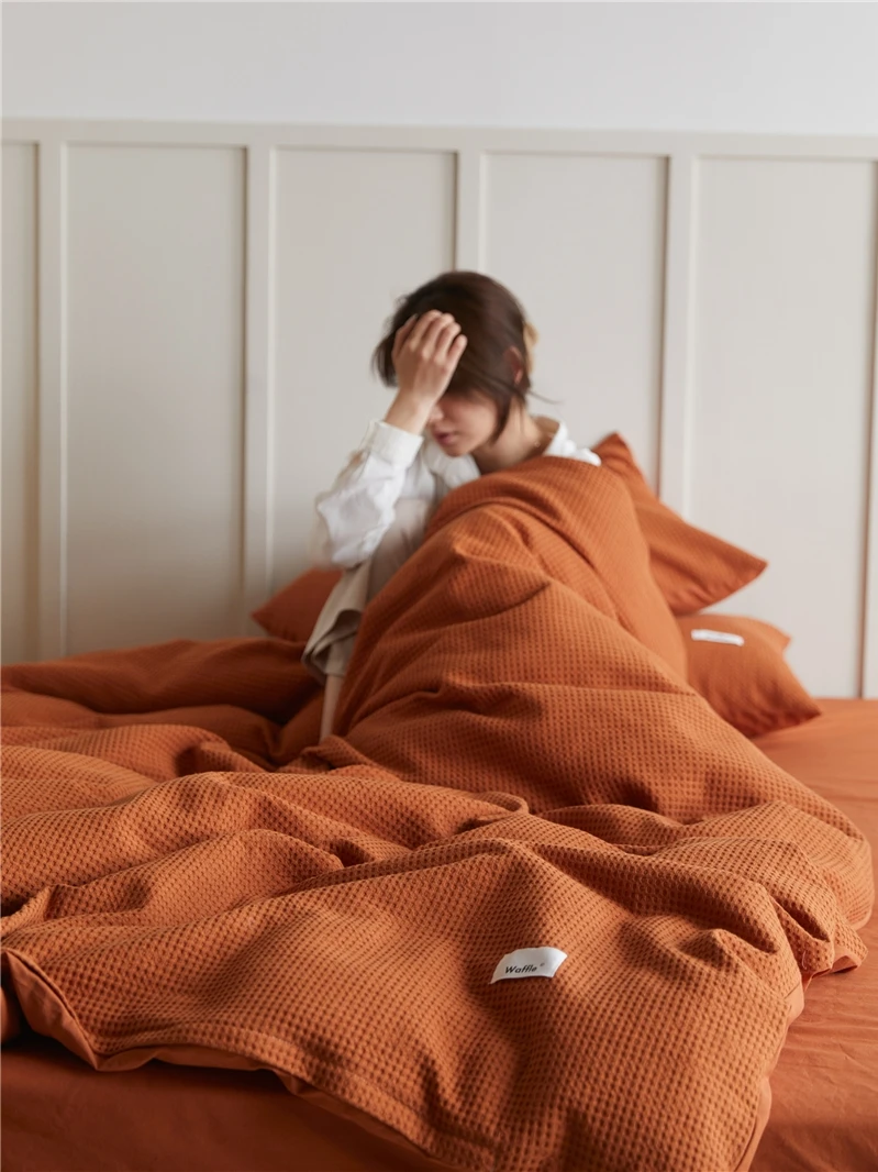 

Queen Bed Sheet Set Kawaii Luxury Modern Gray Yellow Bed Sheet Set Cotton Winter Brown Parure De Lit Home Textile TZSJ