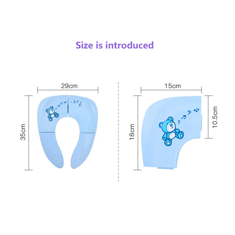 

Baby Foldable Toilet Seat Splash-Proof Travel Hotel Toilet Seat Cushion Non-Slip Auxiliary Toilet Potty Seat Baby Child Product