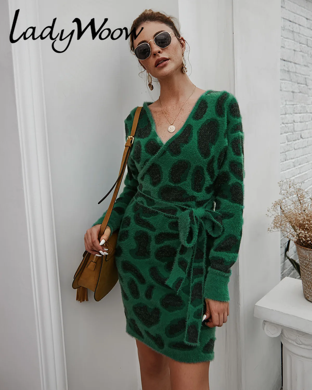 Зимний вязаный свитер сексуальный теплый для женщин| |