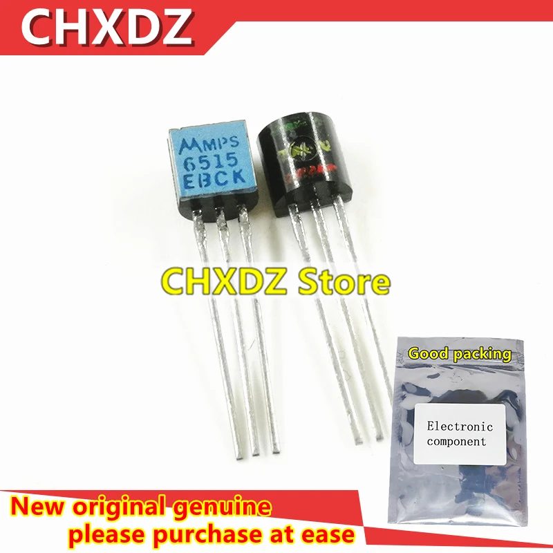 10 шт. новые и оригинальные MPS6515 2N6515 TO-92 NPN кремниевые плоские EPITAXIAL транзисторы |