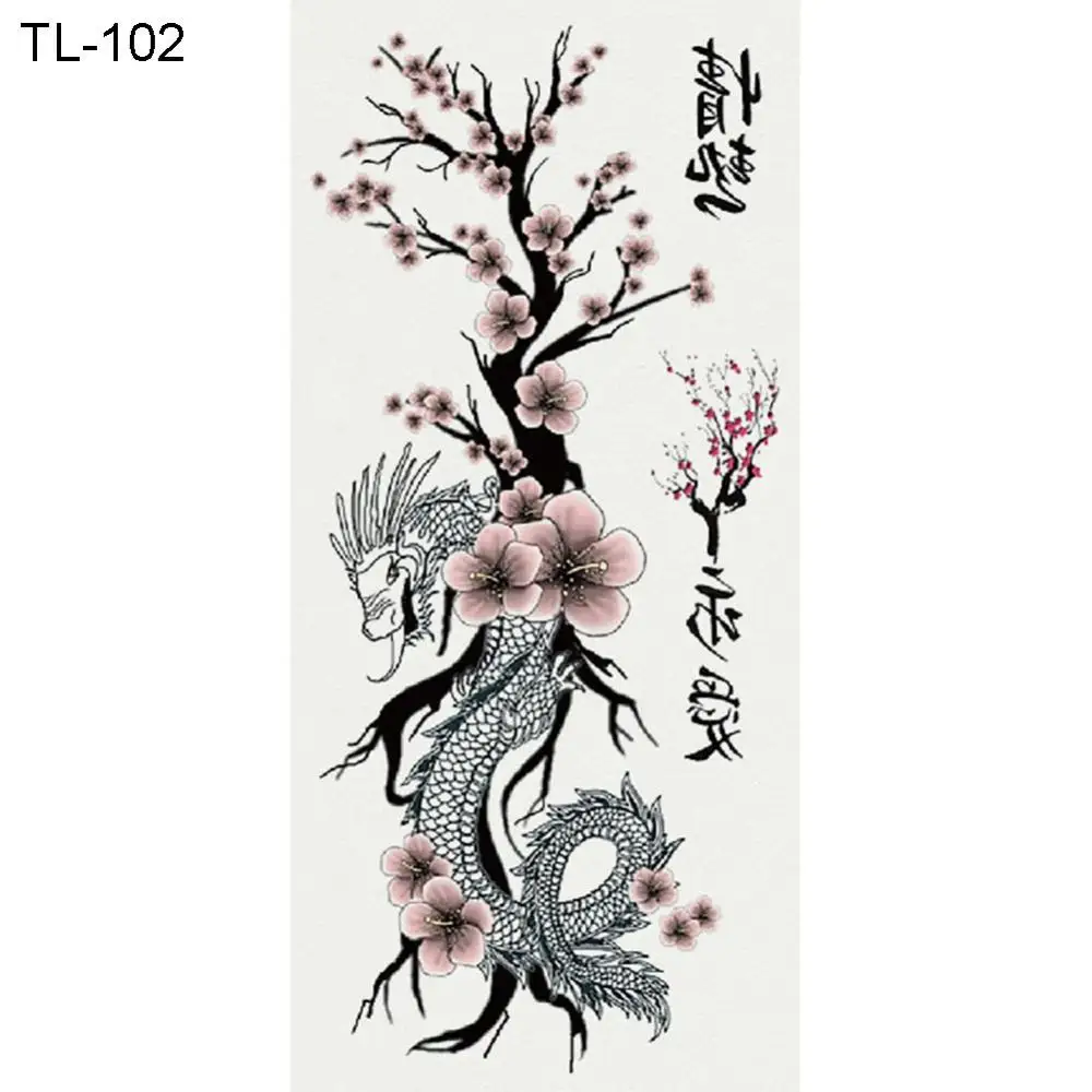 Тату-бабочка дракон модная хна крутые тату-наклейки и наклейки милые поддельные